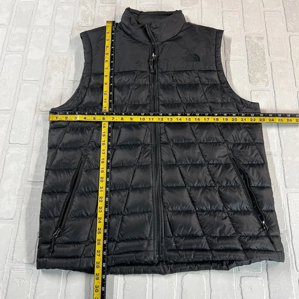 The North Face Mens Ravenswood 550 Down Puffer Vest Large Black Full Zip Classic